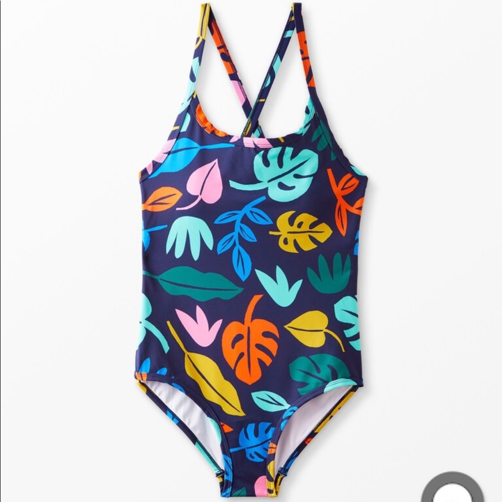 NWOT Hanna Andersson Recycled Women’s Swim Suit in Monsterra